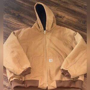 Carhartt Tan Hooded Jacket
